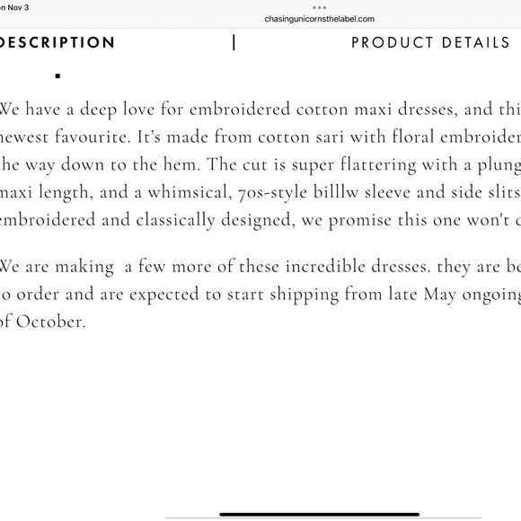 Chasing Unicorns Never My Love Embroidered Maxi Dress Black M NWT - Picture 8 of 12